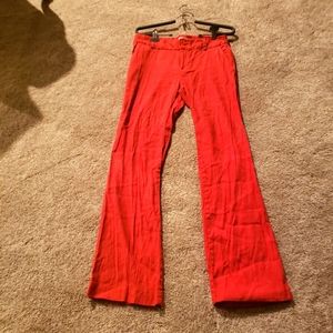 Red trousers